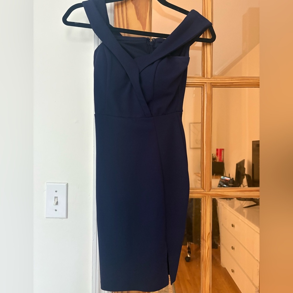 Elegant Navy Blue Dress